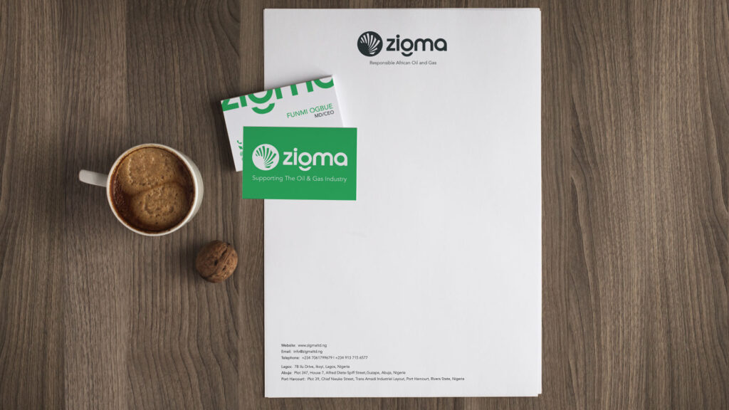 Substance creative Zigma stationary design letterhead and business card